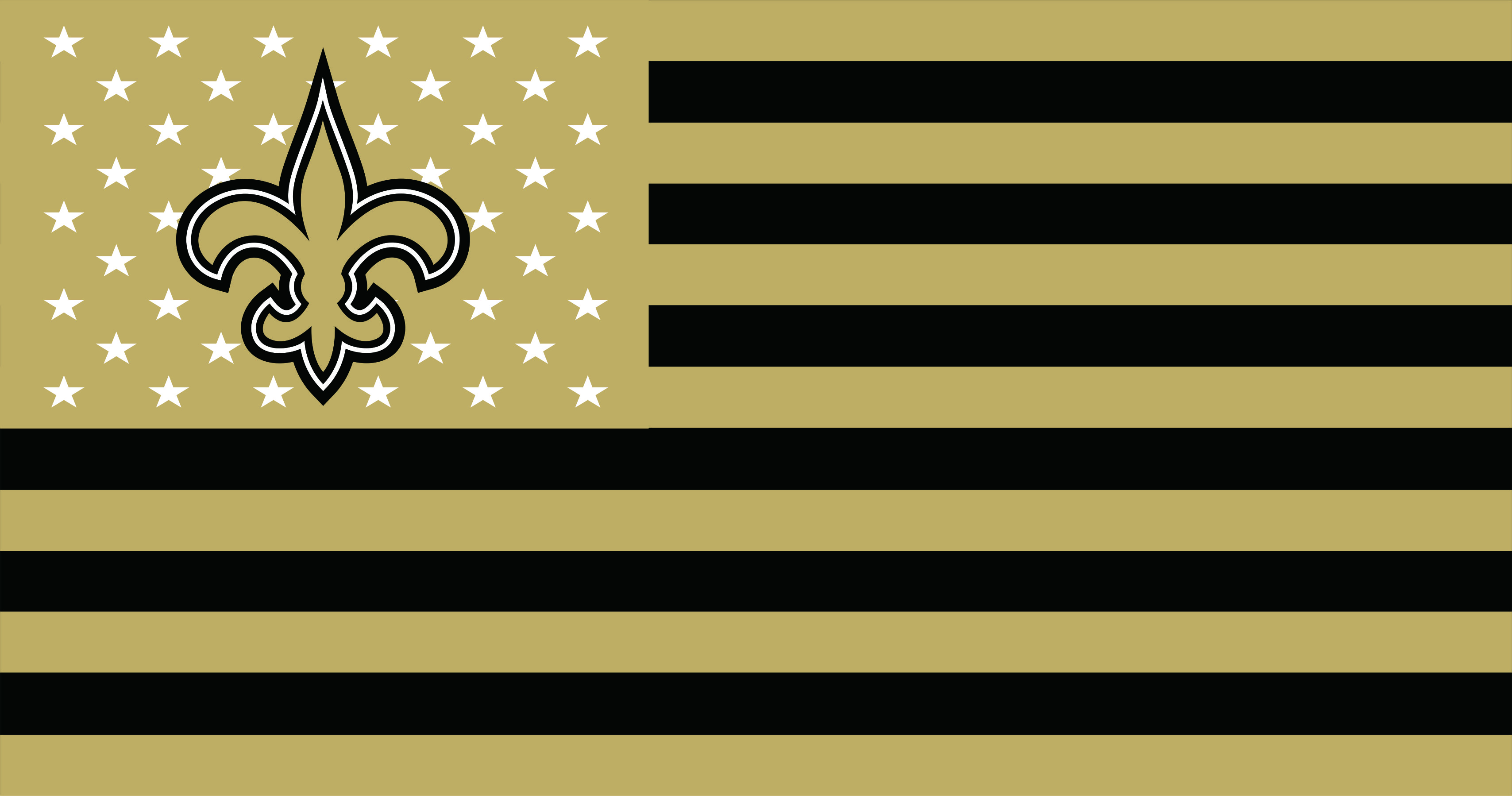 New Orleans Saints Flag001 logo vinyl decal